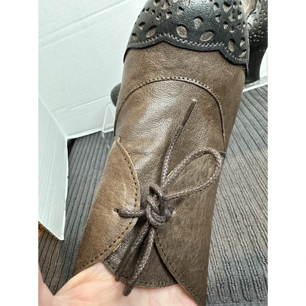 Brako Shoes EU Size 39 8.5 US Women's Brown And Black Witchy Heels